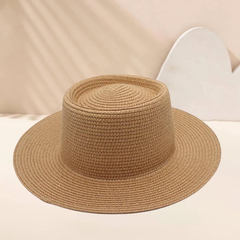 panama hat flat top hat wide brim mens