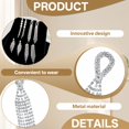 thumbnail image 7 of DESIGNICE 4 Pairs Statement Earrings for Women,Rhinestone Long Tassel Chain Earrings,Gold Dangle Earrings Wife Girlfriend Party Birthday Jewelry Gift,Style5, 7 of 7