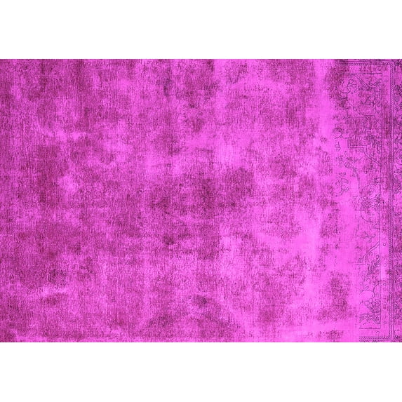 Ahgly Company Indoor Rectangle Oriental Pink Industrial Area Rugs, 6' x 9'