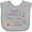 AC-Heather Grey, variant on Inktastic She is Fierce Funny Shakespeare Quote Girls Baby Bib