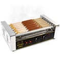 thumbnail image 1 of Biltek Rouleau de Gril pour Hot-Dogs Commercial 18 Machine Chauffe-Hot-Dogs Cuiseur Machine 7 Rouleaux, 1 of 7