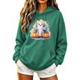 thumbnail image 2 of Molidfa Women's Cartoon Ghost Hoodie Candy Pumpkin Halloween Graphic Sweatshirt, 2 of 5