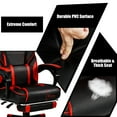 Gymax Massage Gaming Chair Recliner Racing Chair w/ Retractable