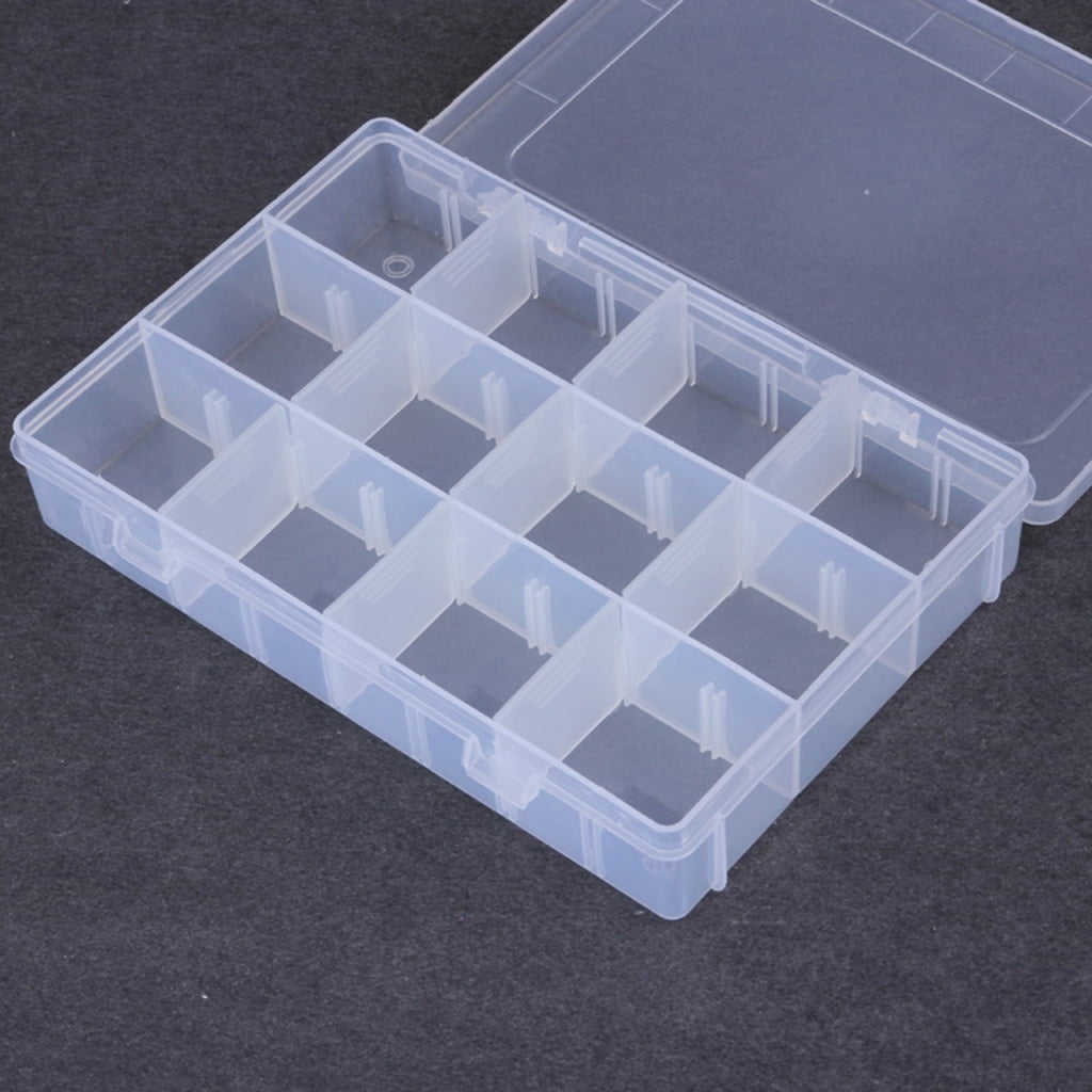Plastic Beads Organizers 30 Slots Jewelry Making Supplies Storage Case