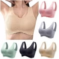 thumbnail image 3 of Fanxing Women Sports Bra Comfortable Sleep Bras No Underwire Seamless Workout Yoga Bra of 3 Pack Under &15 32AB锛歁edium, 3 of 8