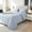 Blue, variant on DCSKY 2-Piece Earth Tone 100 Cotton Duvet Cover, Twin, Milk Coffee, 68x90 Inch Bedding Case