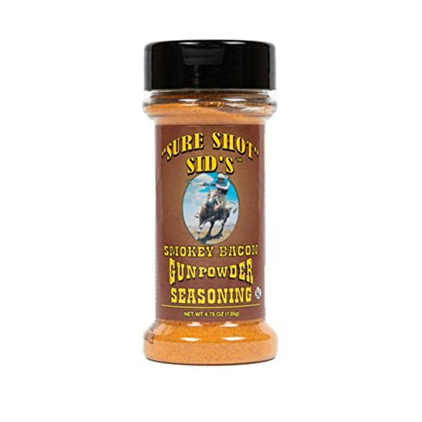 Sure Shot Sid’s Smokey Bacon Gunpowder Seasoning Famous BBQ Rub