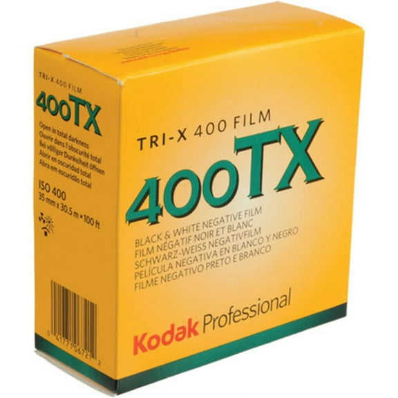Kodak Tri-X Pan, TX 402 Black & White Bulk Negative Film ISO 400, 35mm Size, 100' Roll