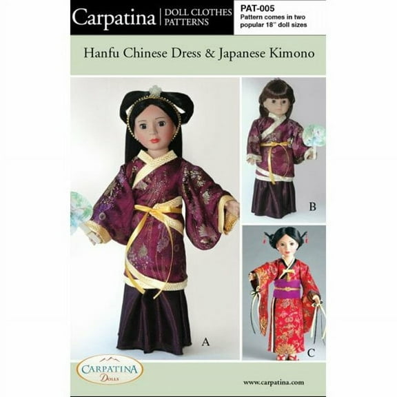 Carpatina Paper Pattern ~ Hanfu Chinese Dress & Japanese Kimono