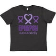 thumbnail image 3 of Inktastic Epilepsy Awareness Month Ribbon Youth T-Shirt, 3 of 5