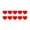 Red, variant on 10PCS Reflective Heart Car Stickers Waterproof Decorative Decals Removable For Vehicle Exterior Scratch Cover Adhesive