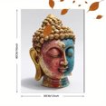 thumbnail image 3 of Buddha Head Sculpture Canvas Wall Art，Zen Garden Decor for Living Room Bedroom Yoga Studio, 3 of 8
