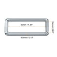 thumbnail image 2 of Uxcell 8Pack Metal Rectangle Ring, 2 x 5/8 Inch Metal Rectangular Buckle for Bag Belt, Silver, 2 of 5
