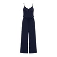 thumbnail image 7 of Ynynloco Womens Casual Loose Sleeveless Spaghetti Strap Stretchy Wide Leg Pants Jumpsuit Rompers with Pockets, 7 of 7