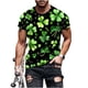 thumbnail image 2 of Tops para hombre, blusas y camisas de manga corta con cuello redondo para hombre, jersey informal con cuello redondo estampado para hombre, pantalones cortos deportivos para fitness, blusa de poliéste, 2 of 5