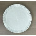 thumbnail image 4 of Fennco Styles Handwoven Fringe Boho Placemats 15" Round, Set of 4 - White Braided Texture Table Mats for Home, Dining Room, Banquets, Family Gathering and Special Occasion, 4 of 7