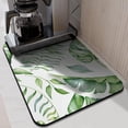 thumbnail image 3 of Highly Absorbent 18x24 Dish Drying Mat - Reversible Microfiber Pad with Watercolor Branch Plant Design for Coffee Bar & Kitchen, 3 of 7