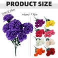 thumbnail image 3 of CurioCo Realistic Carnation Flower Arrangement Bloom Silk Carnations Bunch for Mothers Day Gift Home Office Decoration, 3 of 9