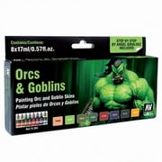 Acrylicos Vallejo VJP72304 8 Game Color Orcs & Goblins Paint Set