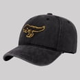 thumbnail image 6 of CYRBOKO Cotton, Breathable Sun Protection Adjustable Cotton Baseball Caps for Kids Black Size 2-6 T, 6 of 10