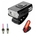 thumbnail image 4 of Juego de luces para bicicleta, accesorios para bicicleta, 2 LED, recargables por USB para montaña todoterreno B, 4 of 8