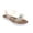 Rose Gold, variant on Girl's Trendy Flat Sandals with Butterfly and Rhinestone Details - Flat Sandals for Little Kid/Big Kid, Silver, 2/3
