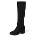 thumbnail image 4 of Herrnalise Women Ladies Fashion Solid Over The Knee Warm Zipper Long Boots Casual Shoes clearance under 10, 4 of 6