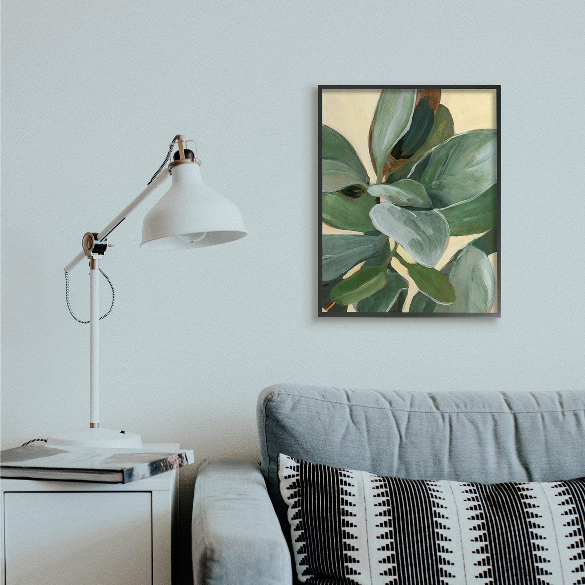 Stupell Industries Luminous Pink Floral Bouquet Over Deep Blue Black Framed, 16 x 20, Design by Grace Popp