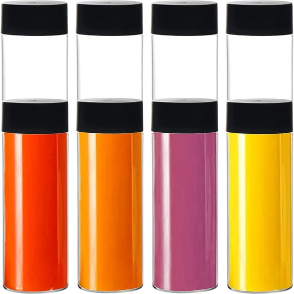 shiyou-8 Pack 10 Ounce Plastic Juice Bottles with Caps, Drinking Bottles with Lids, Beverage Containers