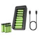 thumbnail image 1 of Pilas recargables Amazon Basics AAA 800 mAh x8 + AA 2000 mAh x8, 1 of 6