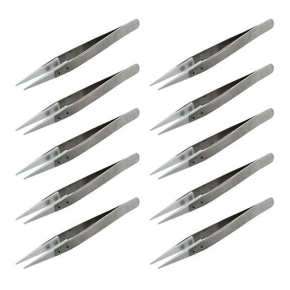 10X Ceramic Tweezers - Heat - Pointed Tip
