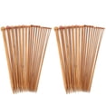 thumbnail image 1 of 36 Pcs Knitting Needles DIY Carbonized Bamboo Single Point Wool Netting Needle for Craft Clothes Making, 1 of 14