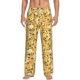 thumbnail image 2 of Goofa Daisies Flowers Printed Soft Pajama Pants for Men, Wide Leg Comfy Casual Lounge Yoga Pants-XX-Large, 2 of 9