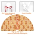 thumbnail image 4 of Yiaed Pineapples Print Christmas Tree Skirt , Tree SkirtsTree Mat for Christmas Winter Holiday Indoor Decorations-30", 4 of 7