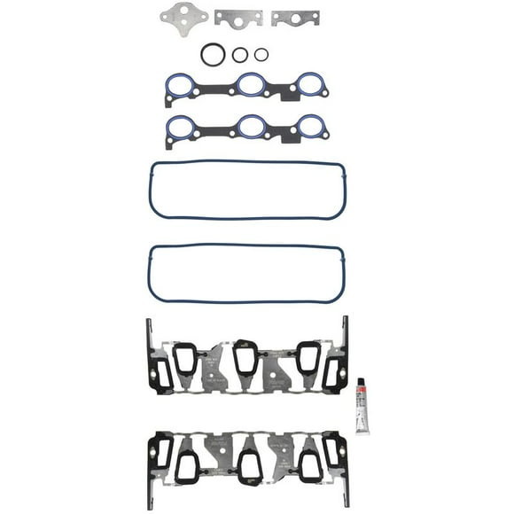 Fel-Pro Gaskets Intake Manifold Gasket MS 98004 T OE Replacement; Valve Cover Gaskets And Upper Set Included; PermaDryPlus Intake Manifold Gaskets Included; Manifold Bolts Not Included