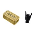 thumbnail image 4 of Caja De Pañuelos, Soporte Para Papel Higiénico, Soporte Para Papel De Seda, Funda Para Caja De Pañuelos, Soporte Para Pañuelos Faciales, Estatua Con Gesto De Mano De Roca, Artesanías Con, 4 of 7