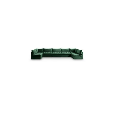 Meridian Furniture Jacob Green Velvet Modular Sectional