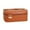Brown, variant on Dengmore Folding Travel Bag Large Capacity Travel Cosmetic Bag Travel Makeup Bag Leather With Brushes Slots Divider Flat Lay Cosmetic Bag Waterproof Portable Makeup Organizer