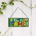 thumbnail image 1 of Front Door Sign,Welcome Sign Front Door Porch Home Decor Gift,Wall Hanging Metal Iron Sign Door Decoration,Decorative Round Wreaths Spring Decoration,Farmhouse Season Decor Rectangle Home Macarena Letrero de puerta delantera, 1 of 8