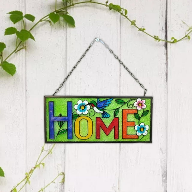 Front Door Sign,Welcome Sign Front Door Porch Home Decor Gift,Wall Hanging Metal Iron Sign Door Decoration,Decorative Round Wreaths Spring Decoration,Farmhouse Season Decor Rectangle Home Macarena Letrero de puerta delantera