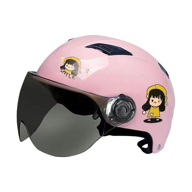 Casco de bicicleta para niños, accesorios de ciclismo, transpirable, protección solar, multiusos. Rosa