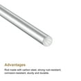 thumbnail image 3 of Uxcell 6mm Diameter 250mm Length Carbon Steel Rod Hard Shaft Solid Round Rod, 3 of 5