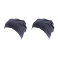 thumbnail image 4 of Sonducket Beanie Caps Estilo simple Adorno para la cabeza Mujeres Hombres Adultos Gorros Accesorio de ropa con color sólido para decoración Gris oscuro Gris oscuro 2piezas Sonducket CBP300528, 4 of 5