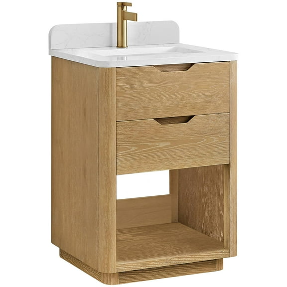 Miseno Mv-Harb24-Gw Harbin 24" Free Standing Single Basin Vanity Set - Washed Ash Grey