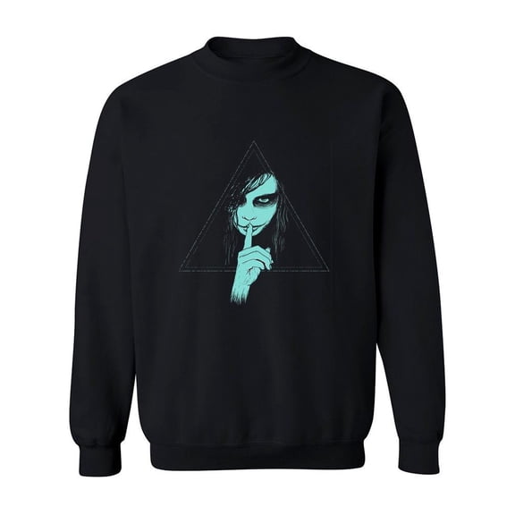 Misterious Girl Design Sweatshirt Men -Image by Shutterstock, Male Small