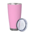 thumbnail image 2 of Logiee Pink Print 20OZ Car Cup with Lid, Stainless Steel Vacuum Insulated Double Wall Travel Tumbler, Durable Insulated Coffee Mug,Thermal Cup with Straw-Straw Two-piece Set, 2 of 8