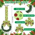 thumbnail image 2 of Peonyrain 12Pcs Christmas Kitchen Cabinet Wreaths with Ribbon Mini Christmas Wreath Small Kitchen Wreath Greenery Wreath for Window Door, 2 of 6