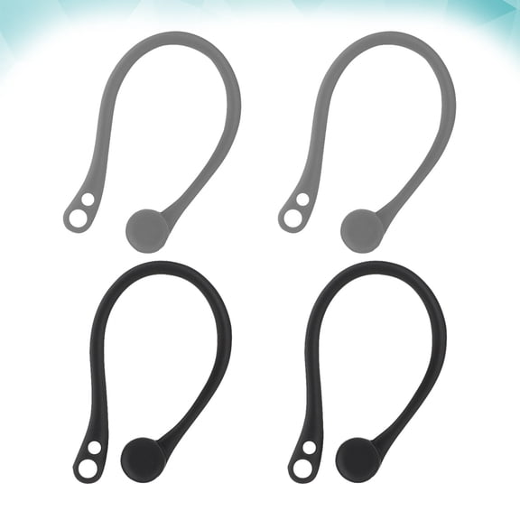 ROSENICE 2Pairs Earphones Accessories Earhooks Compatible with Airpods Grey