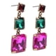 thumbnail image 2 of Pendientes cuadrados geométricos exagerados, colgantes de aleación de moda, accesorios para niñas y mujeres, coloridos, 2 of 14