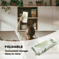 thumbnail image 5 of FKELYI Green Palm Leaf Print Square Fitted Table Cover Anti-Dust Tablecloth with Elastic Edge Card Tables Top Cover Kitchen Accessories Home Decoration, 34x34 inch, 5 of 6
